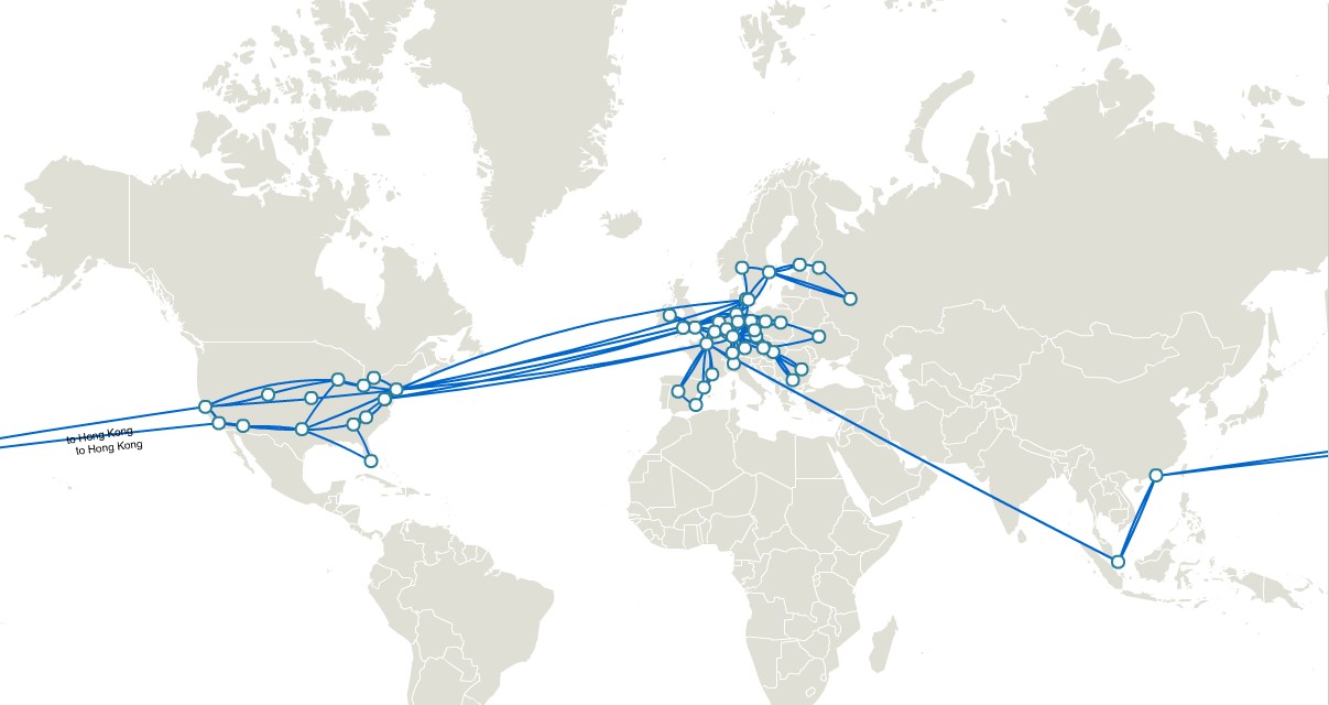 Mapa conectividad teliasonera international carrier